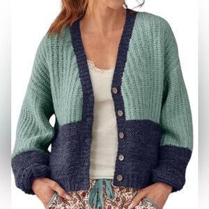 Sundance Judy color block cardigan sweater - EUC - size S